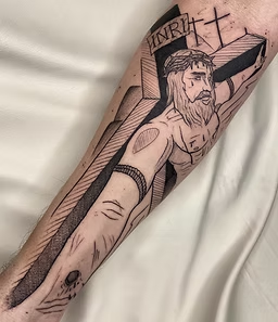Tatuagem real do portfólio: Arte sacra